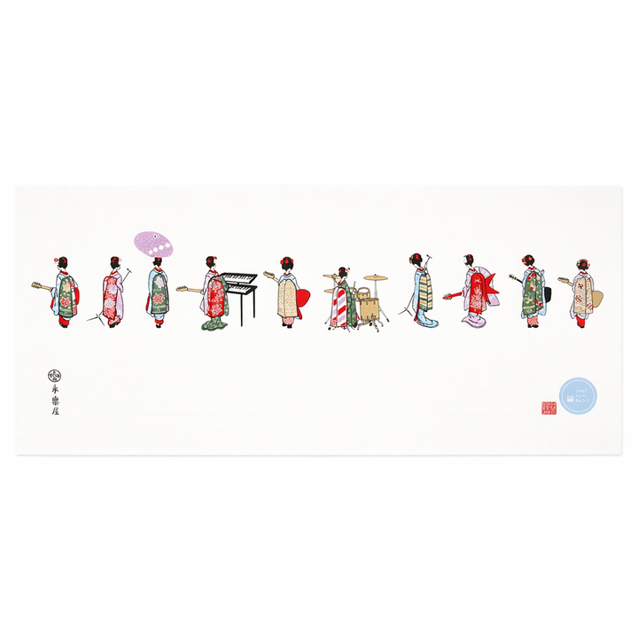 TsunaGod オリジナル商品　永楽屋細辻伊兵衛商店 ×蓑輪単志 × ONLYLOVERADIO 「MINOWA TENUGUI ～KYOROCK BAND～」