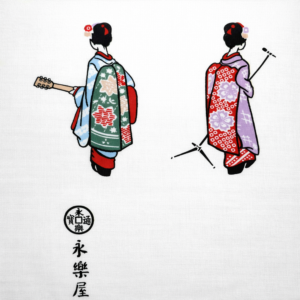 TsunaGod オリジナル商品　永楽屋細辻伊兵衛商店 ×蓑輪単志 × ONLYLOVERADIO 「MINOWA TENUGUI ～KYOROCK BAND～」